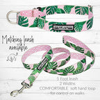 Lucky Love Dog Martingale Dog Collar - Adjustable, No-Slip, Comfortable, Durable, Soft Webbing & Stylish Patterned Collar for Male and Female Dogs Ideal for Training & Walking - Laguna, Medium